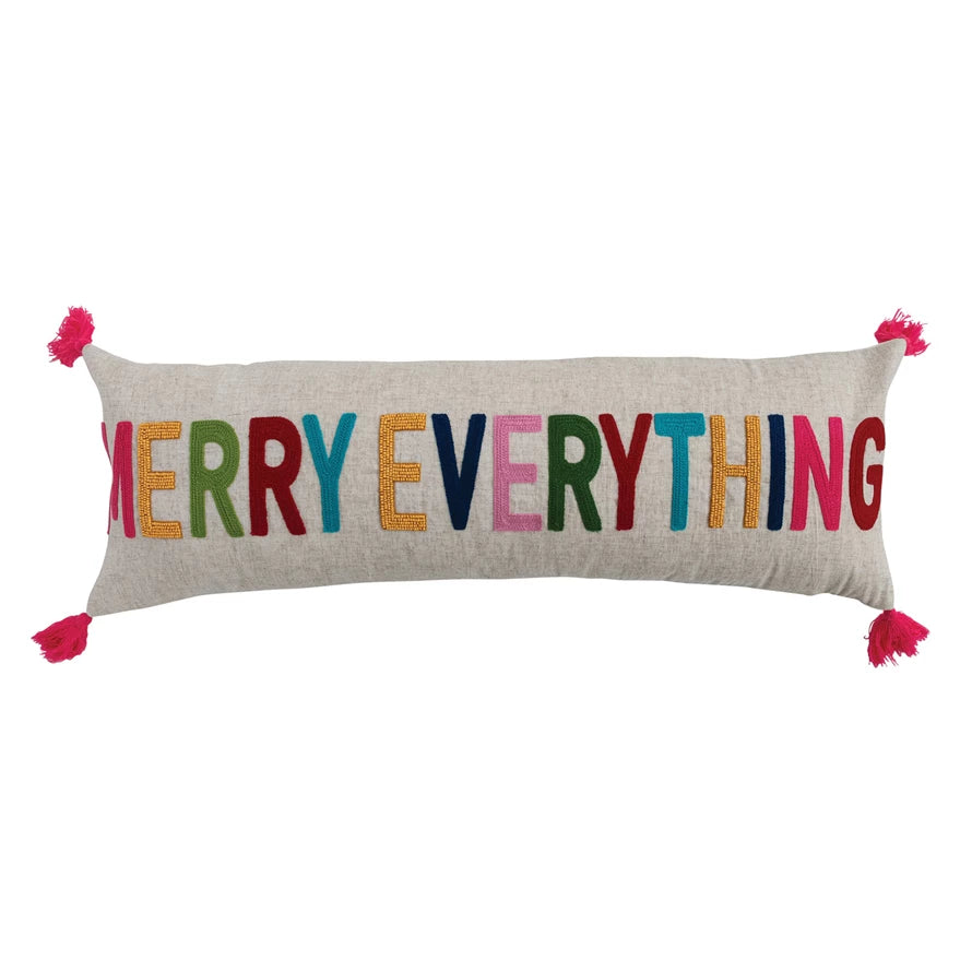 MERRY EVERYTHING LUMBAR PILLOW
