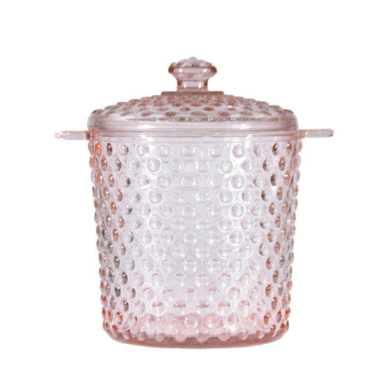 HOBNAIL GLASS ICE BUCKET