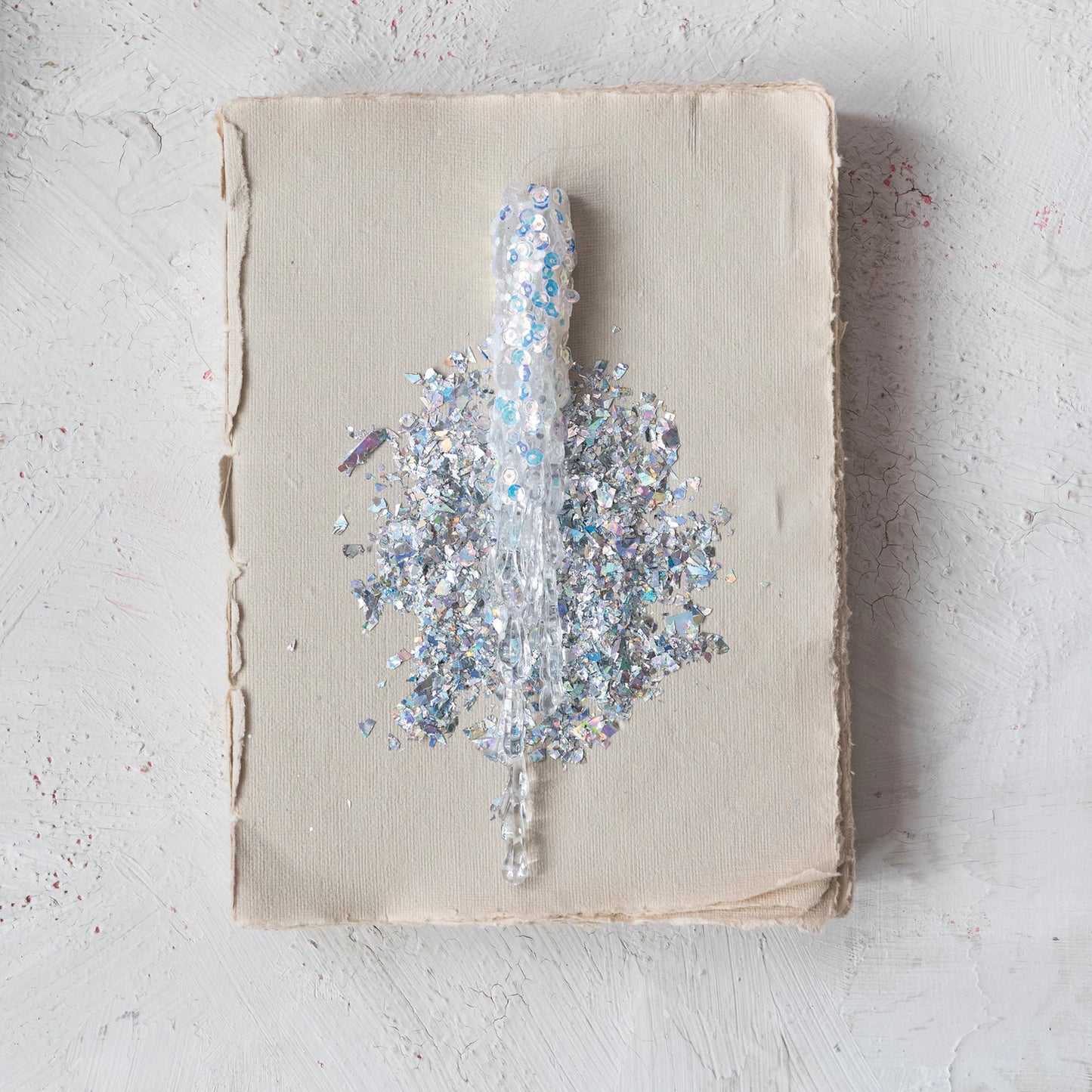 ICICLE ORNAMENT W/SEQUINS
