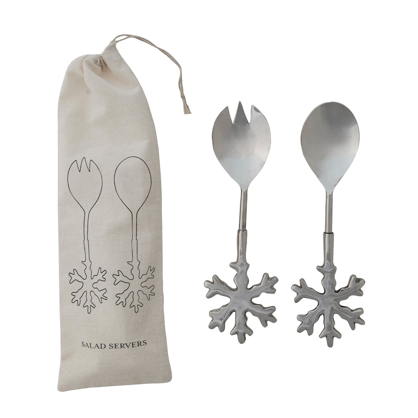 SNOWFLAKE SALAD SERVERS