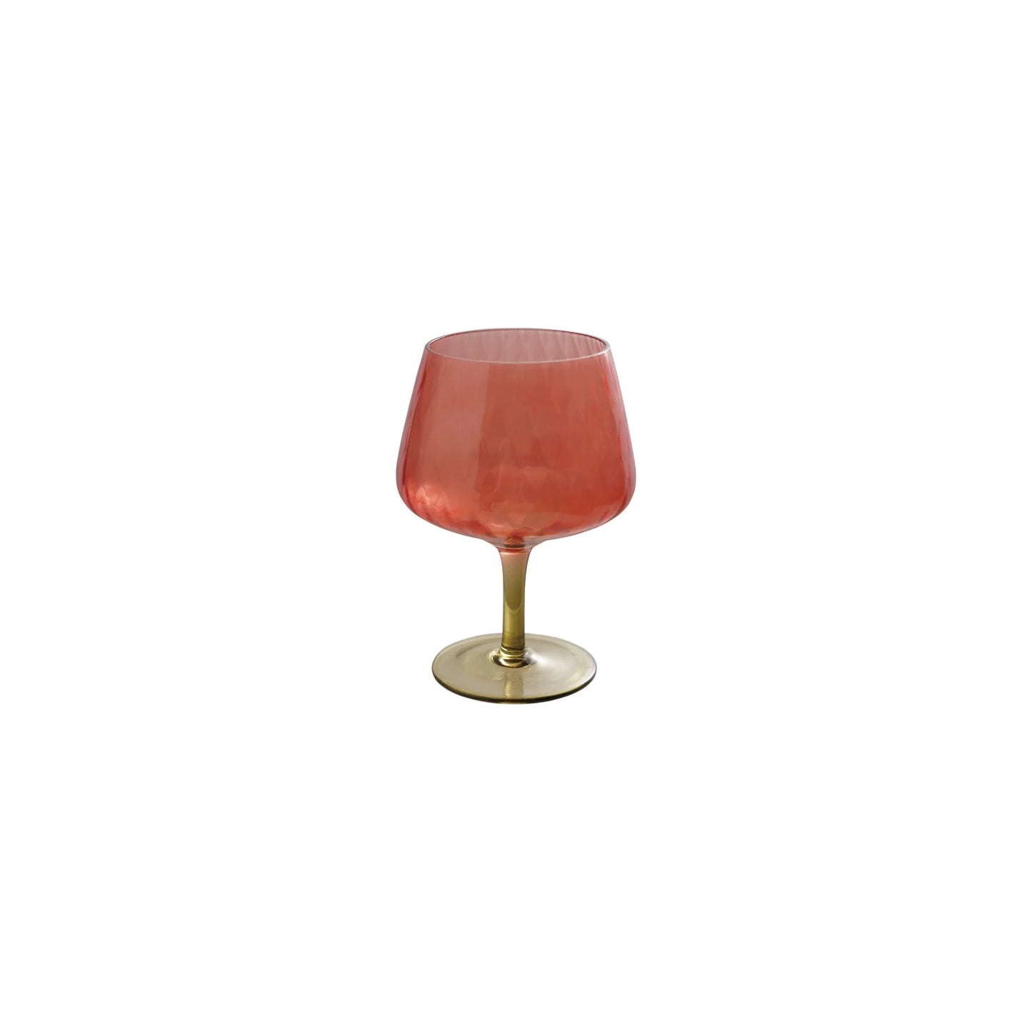 RED & OLIVE WINE GLASS