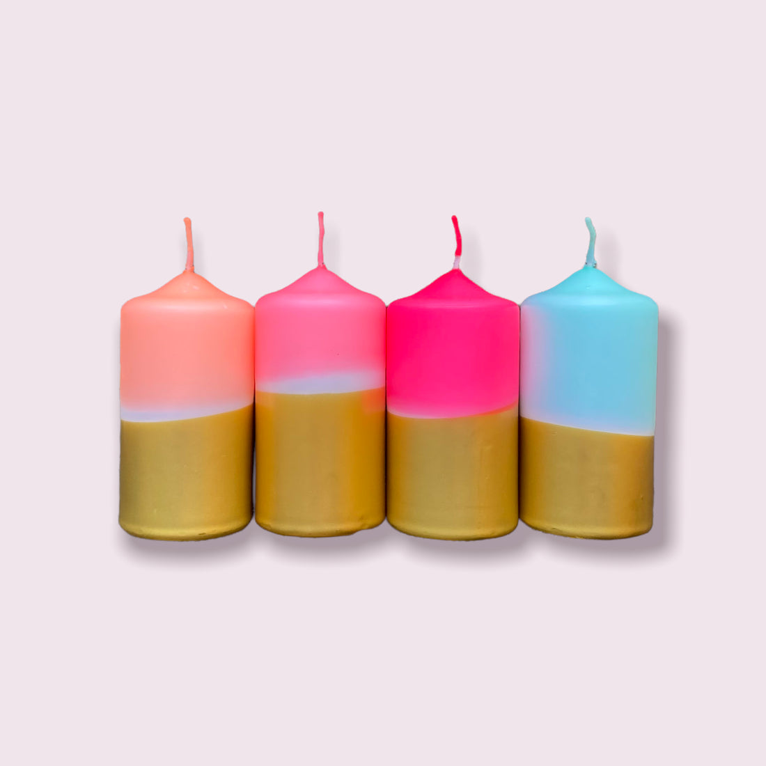 Load image into Gallery viewer, DIP DYE PILLAR CANDLE - PACK OF 4
