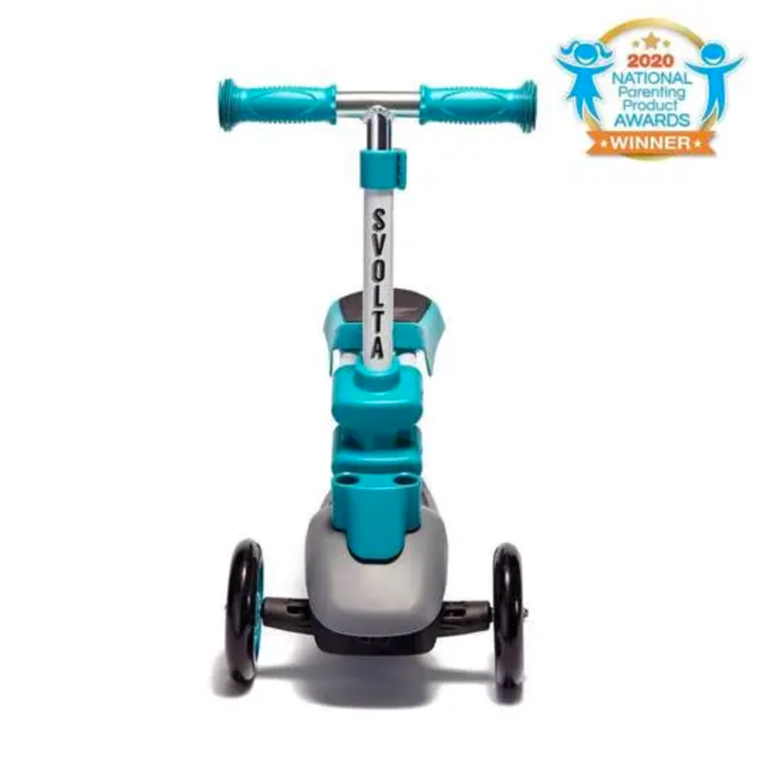 ACE 2-IN-1 SIT AND STAND CONVERTIBLE SCOOTER - AQUA