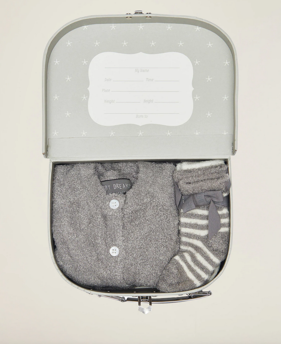 BAREFOOT DREAMS - HEIRLOOM NEWBORN SET - PEWTER