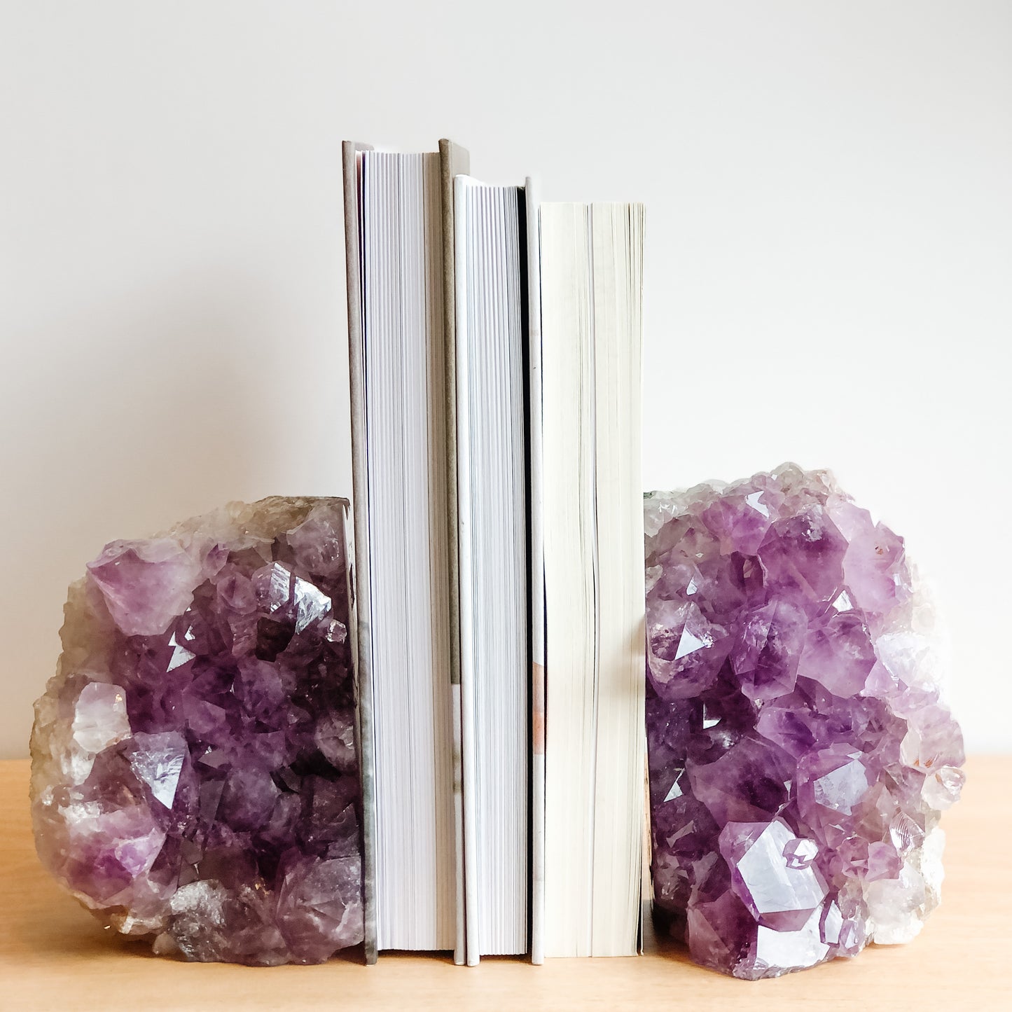 AMETHYST BOOKENDS