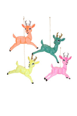 Load image into Gallery viewer, LEAPING KITSCH DEER ORNAMENT
