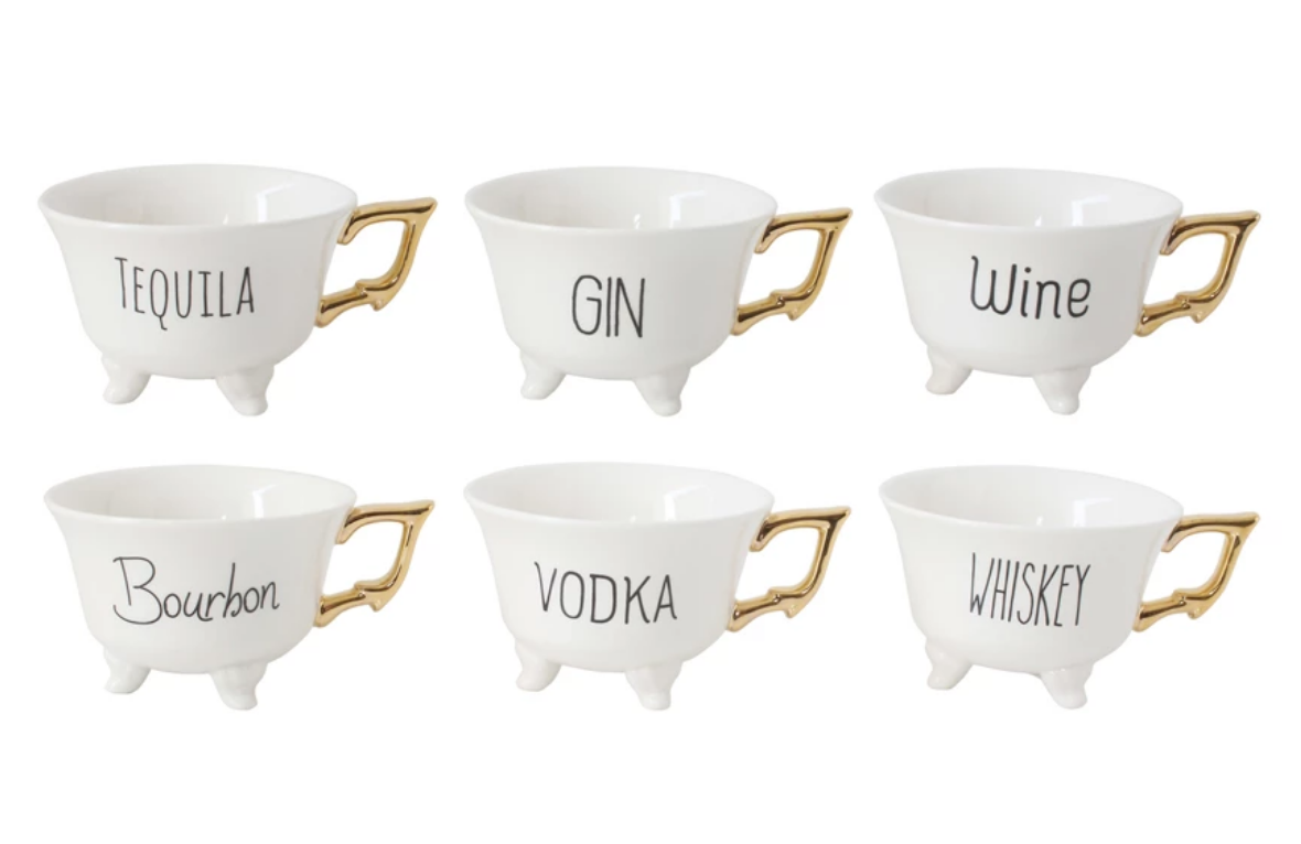 COCKTAIL FOOTED TEACUP