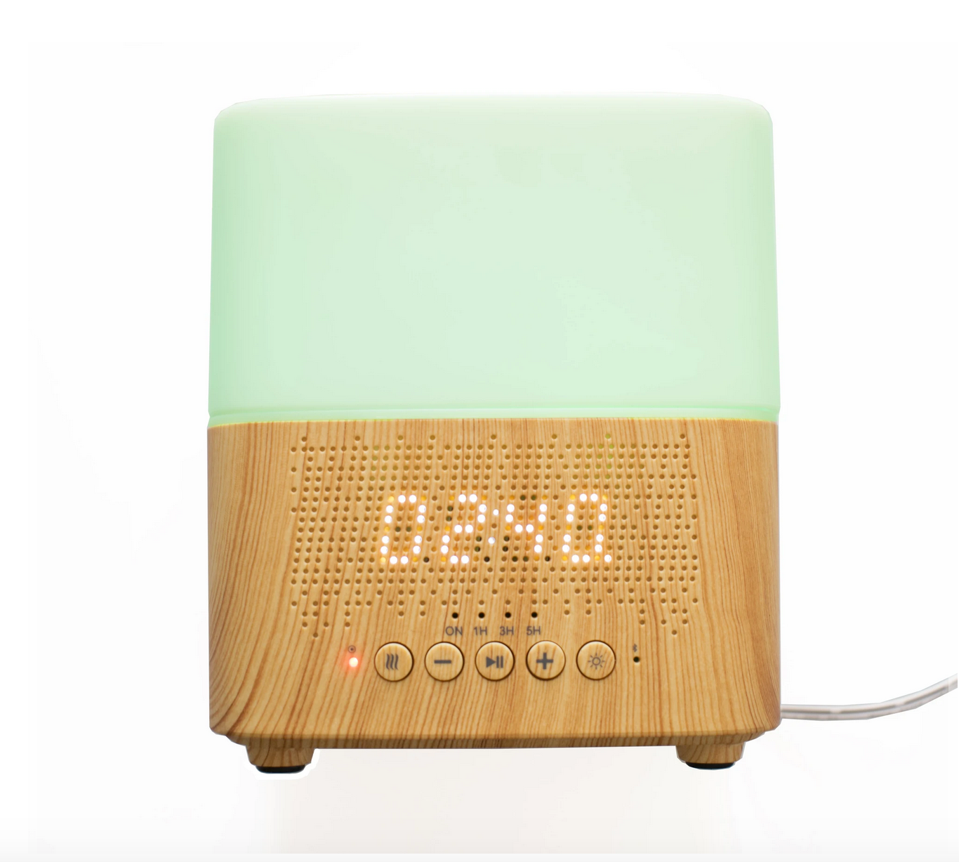 DIFFUSER AND BLUETOOTH CLOCK SPEAKER - GREEN