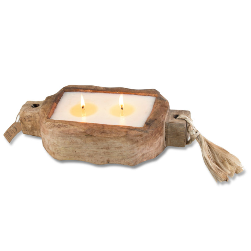 DRIFTWOOD CANDLE TRAY - HIMALAYAN TRADING POST - SM
