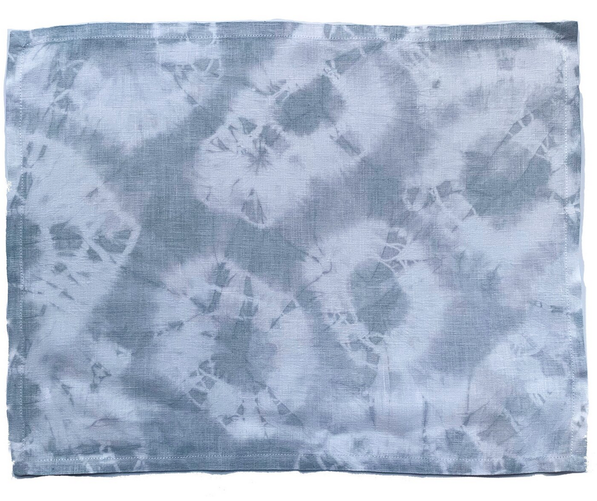 HAND TIE DYED PLACEMAT GREY