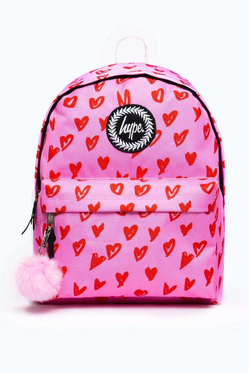 HYPE BACKPACK - SCRIBBLE HEARTS