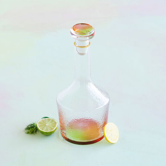 COLORFUL GLASS DECANTER