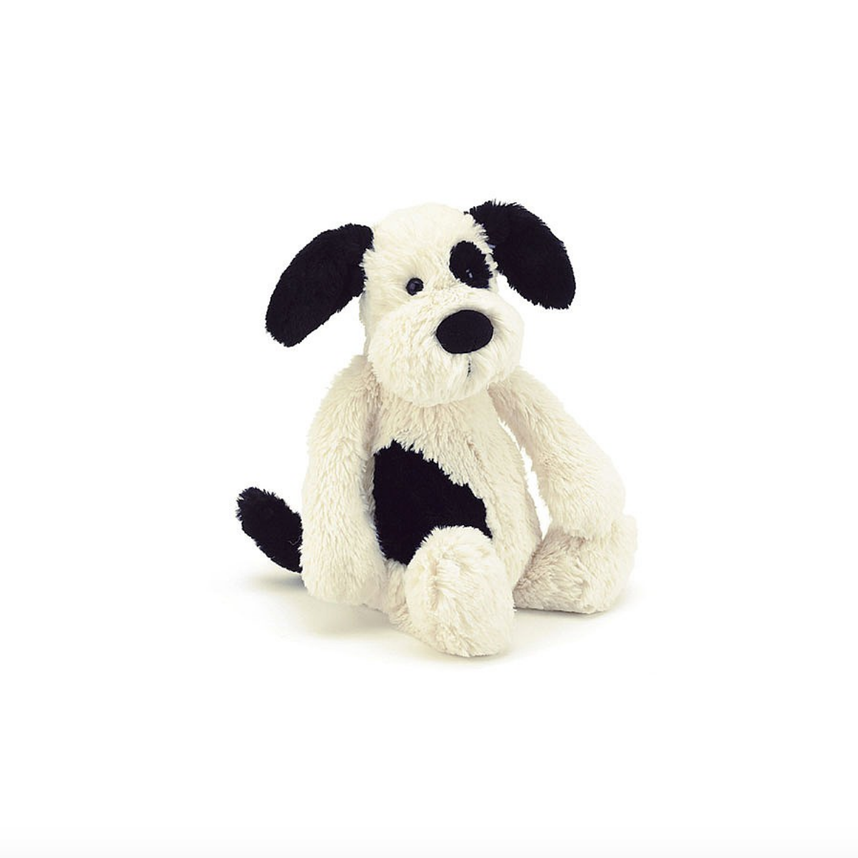 JELLYCAT BASHFUL BLACK & CREAM PUPPY