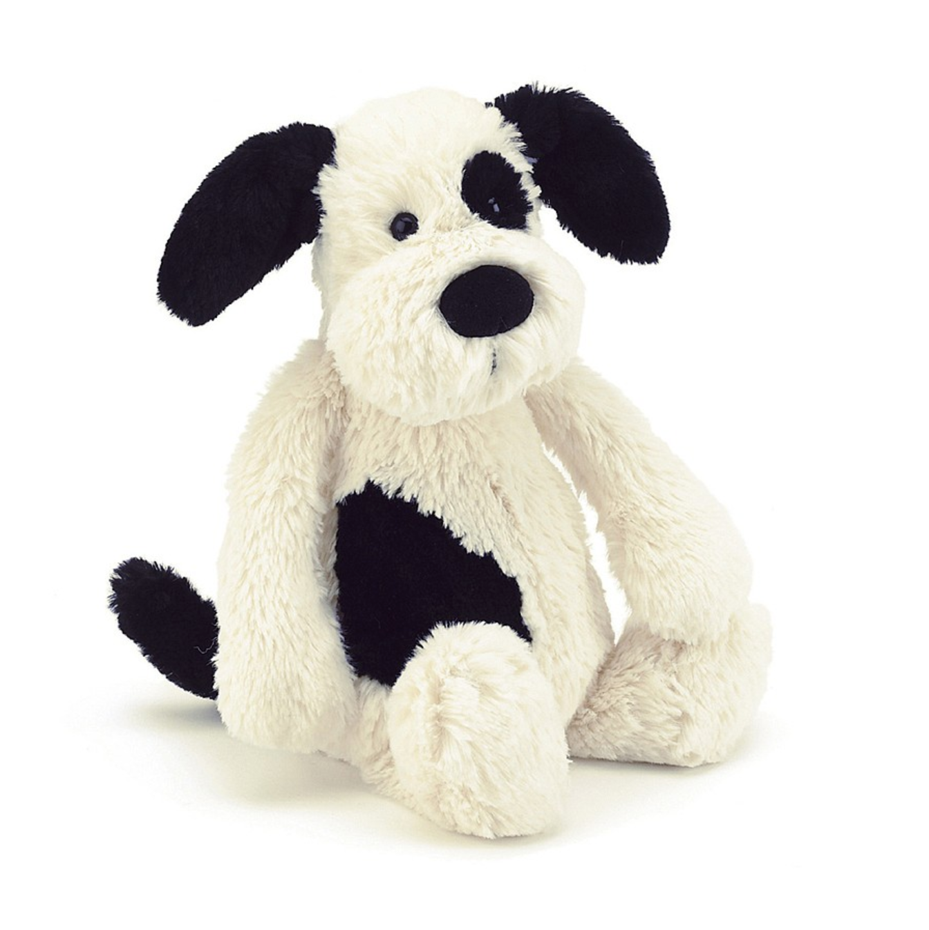 JELLYCAT BASHFUL BLACK & CREAM PUPPY LITTLE 