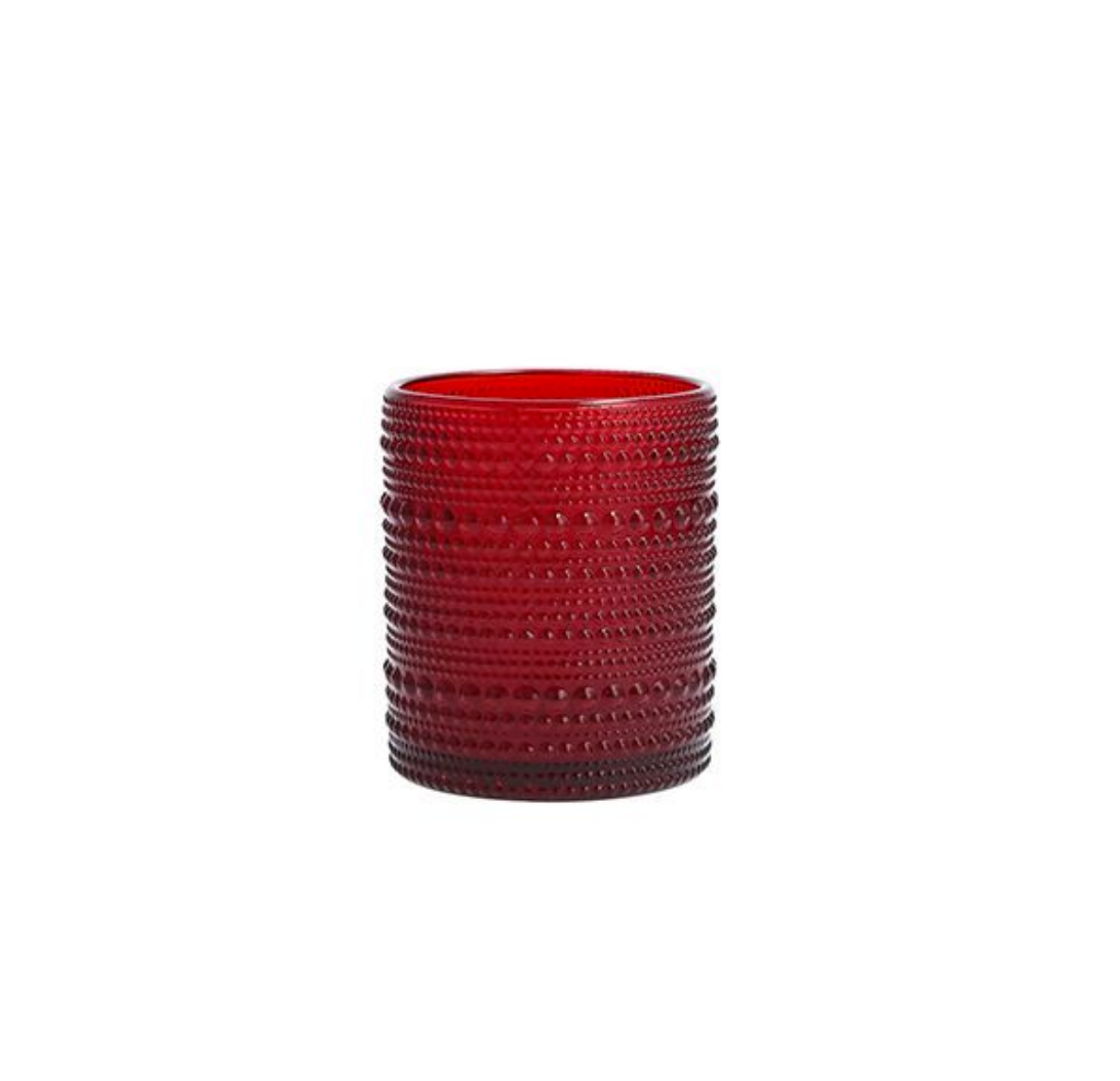 JUPITER 10 OZ DOUBLE OLD FASHIONED GLASS - RED