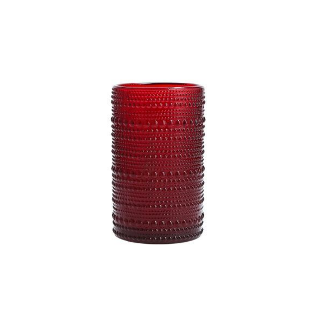 JUPITER BEVERAGE GLASS 13 OZ - RED