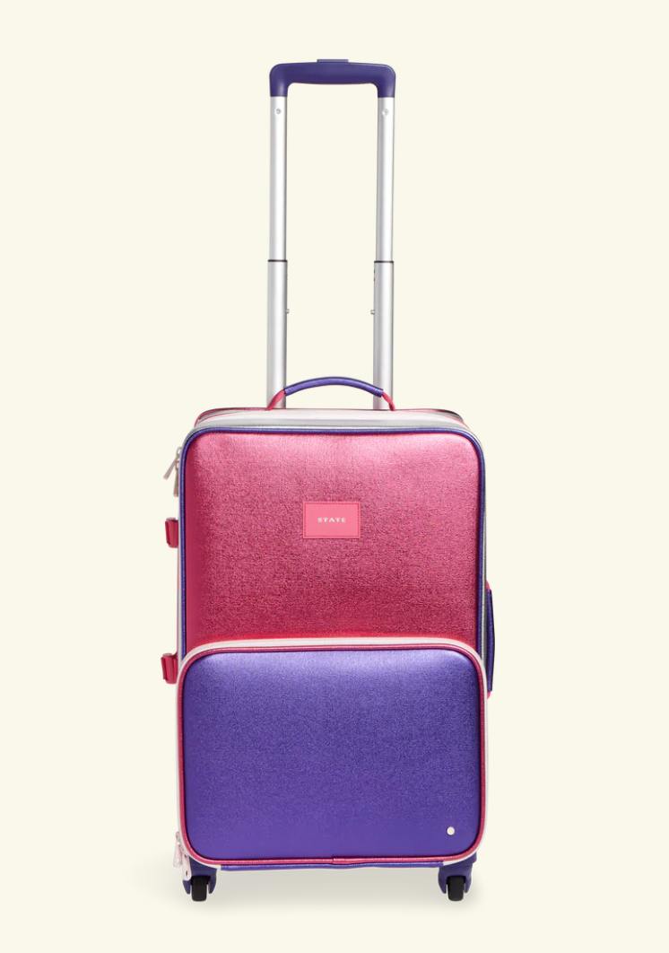 LOGAN SUITCASE - HOT PINK/PURPLE