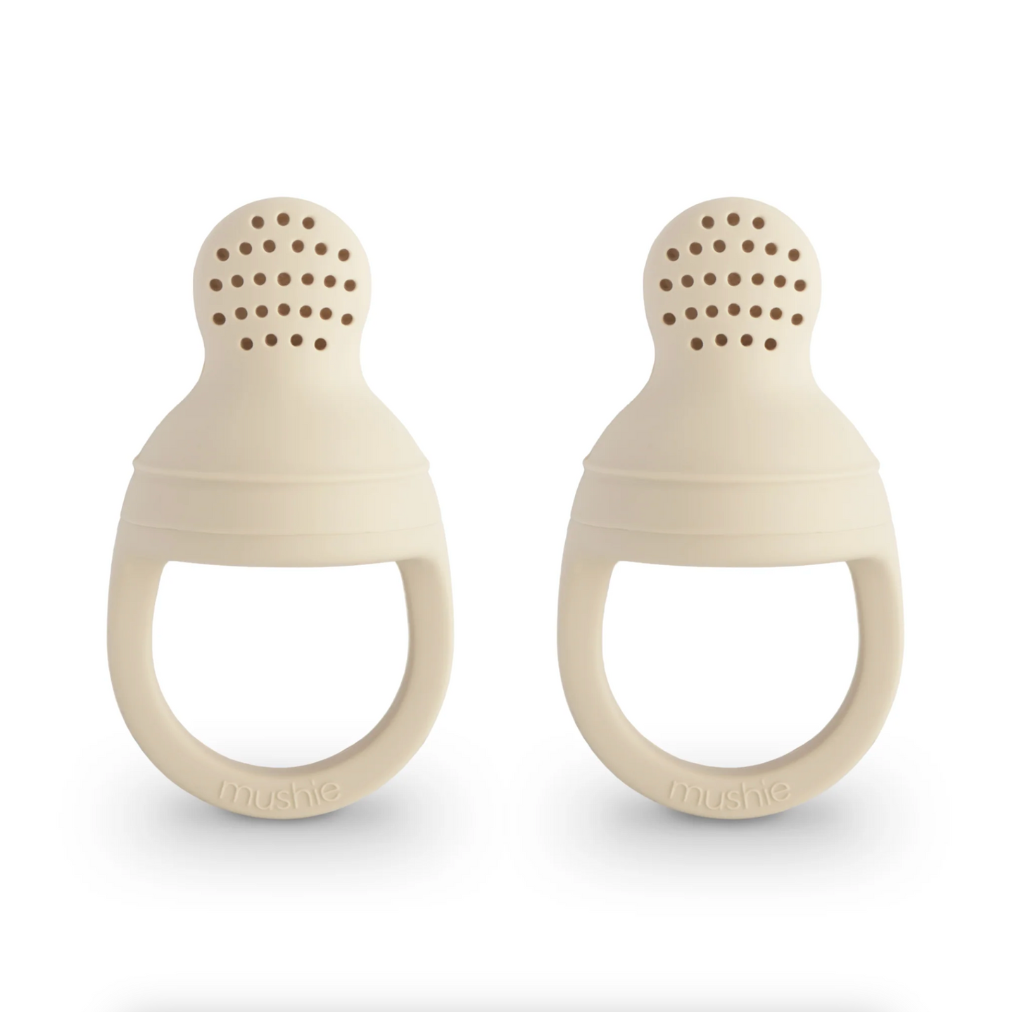 MUSHIE SILICONE FRESH FOOD FEEDER 2-PACK - SHIFTING SANDS