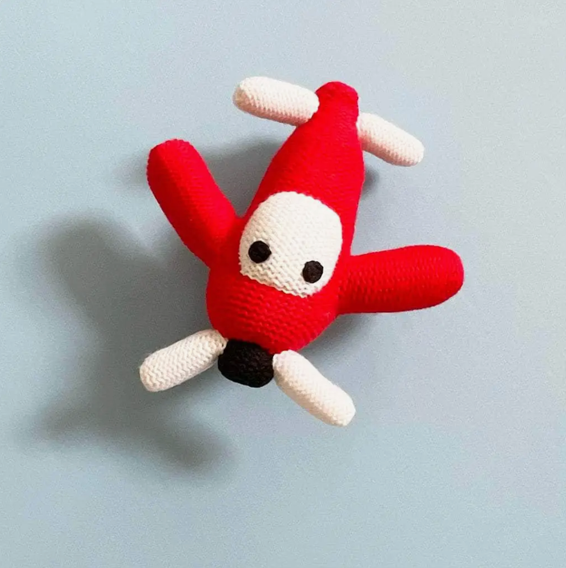 ORGANIC BABY RATTLE - AIRPLANE