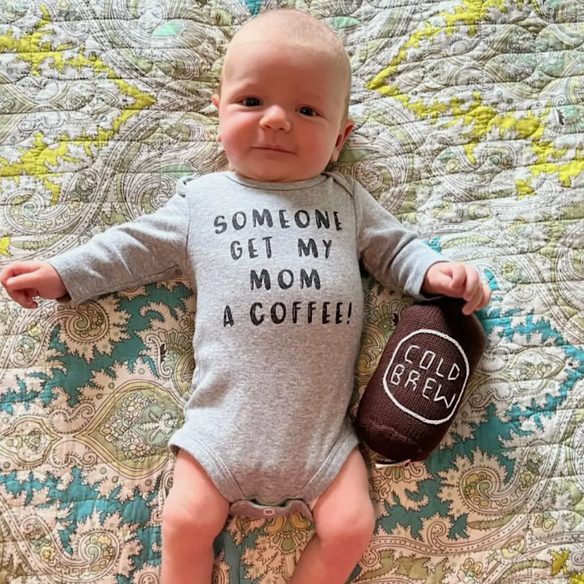 ORGANIC BABY RATTLE - COLD BREW COFFEE
