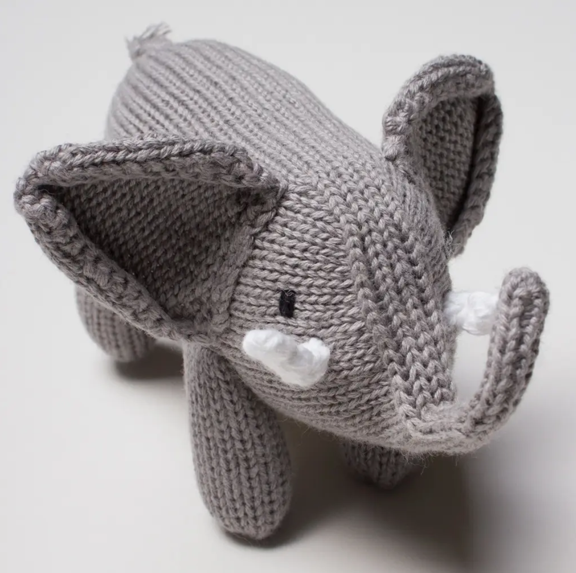 ORGANIC BABY RATTLE - ELEPHANT
