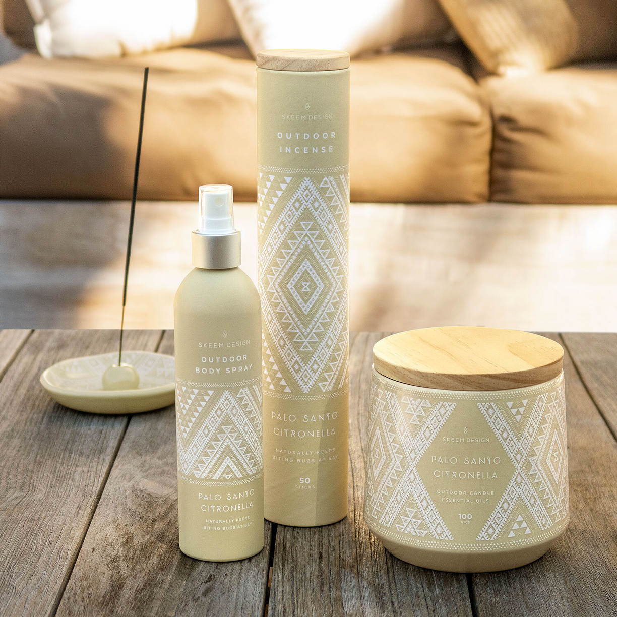 PALO SANTO CITRONELLA INCENSE HOLDER