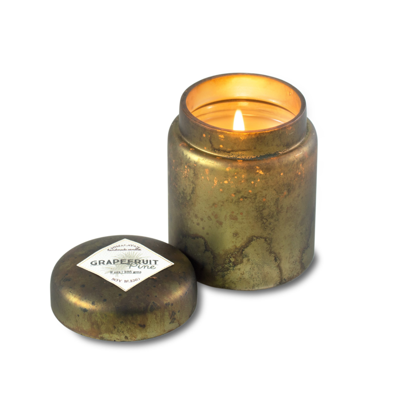 SAGE MOUNTAIN FIRE GLASS CANDLE - HIMALAYAN TRADING POST