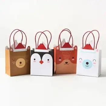 SANTA HAT ANIMAL TREAT BAGS