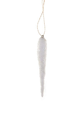 SPUN COTTON ICICLE ORNAMENT - SM