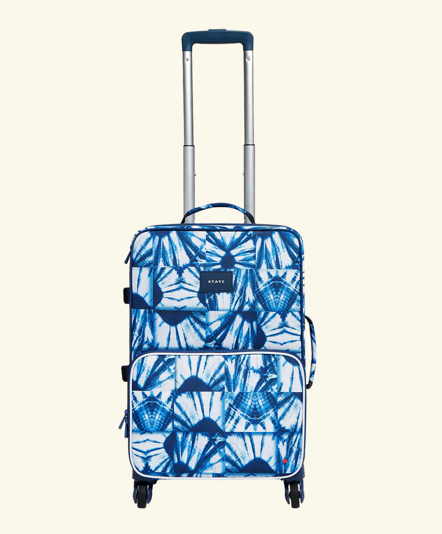 STATE LOGAN SUITCASE - INDIGO PATCHWORK