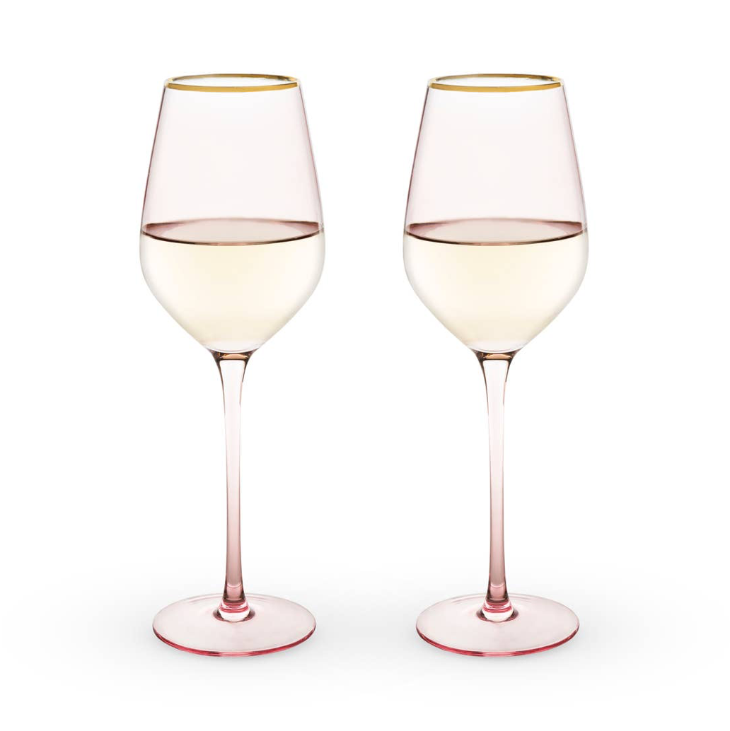 ROSE CRYSTAL WHITE WINE GLASS