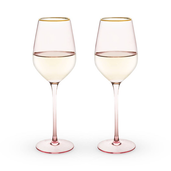 ROSE CRYSTAL WHITE WINE GLASS