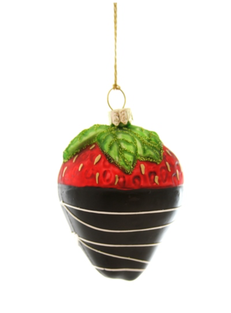 CHOCOLATE DIPPED STRAWBERRY ORNAMENT