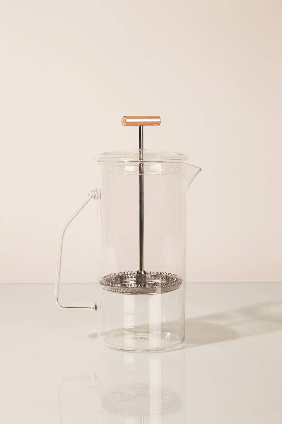 CLEAR GLASS FRENCH PRESS