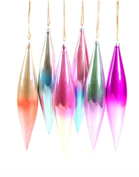 TALL PASTEL SPINDLE ORNAMENT