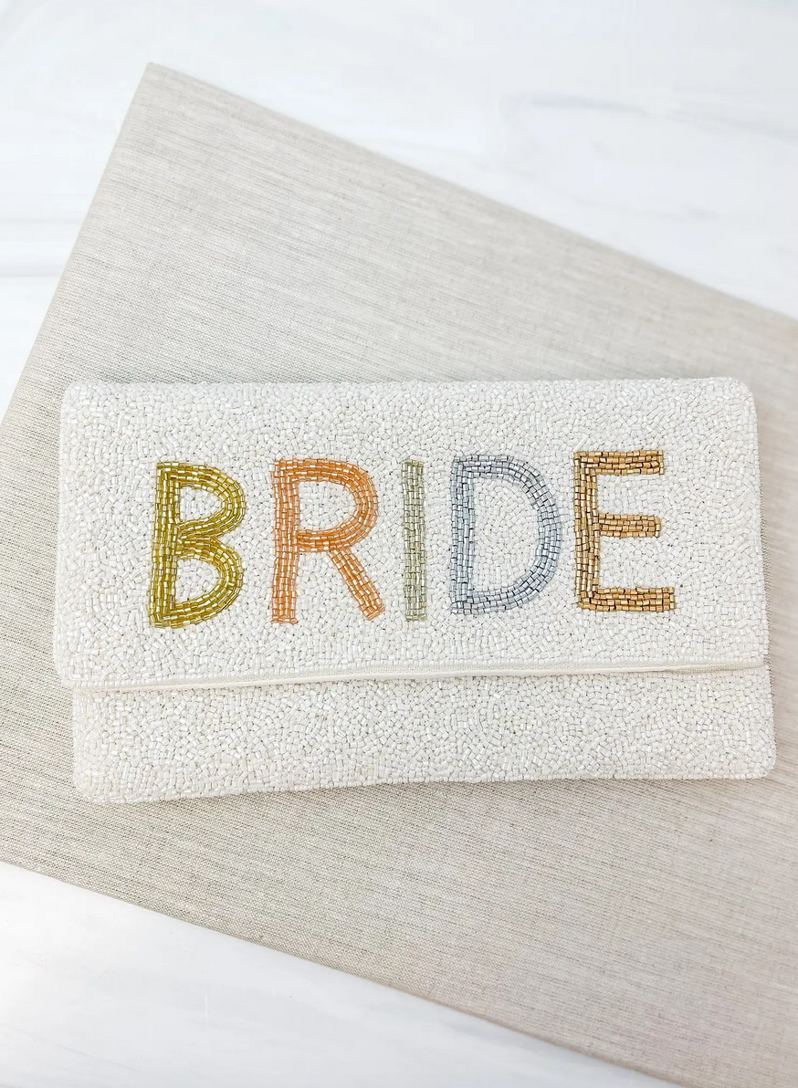 Load image into Gallery viewer, BRIDE BEADED CROSSBODY/CLUTCH
