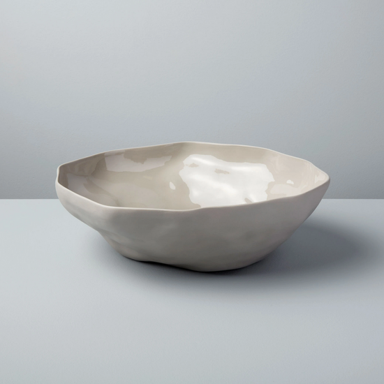 Load image into Gallery viewer, TAM STONEWARE SERVING BOWL - STERLING
