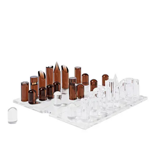 LUCITE CHESS & CHECKERS