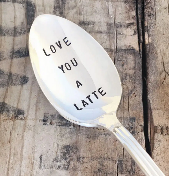 Load image into Gallery viewer, LOVE YOU A LATTE SPOON

