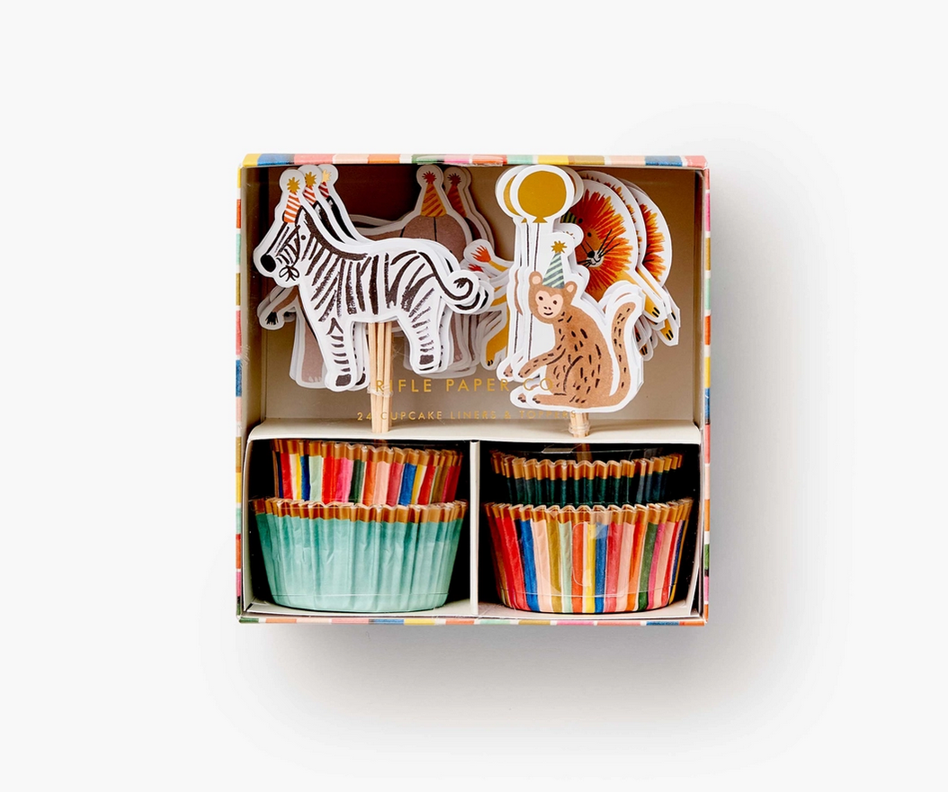 Load image into Gallery viewer, PARTY ANIMAL CUPCAKE KIT
