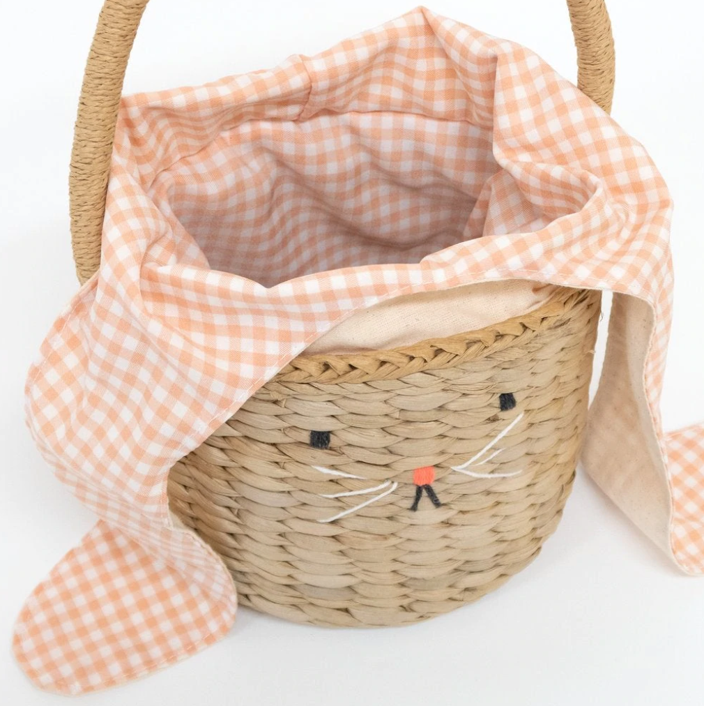 EASTER BUNNY GINHAM BASKET