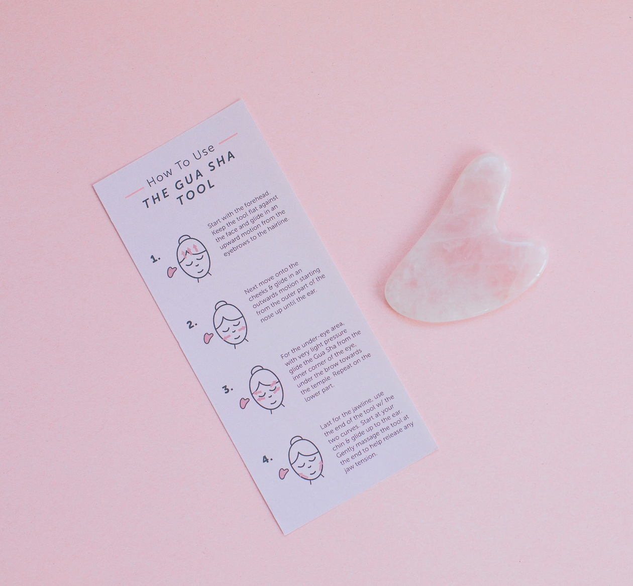 Medimama Gua Sha Massage Tool, Rose Quartz Gua Sha Facial Beauty