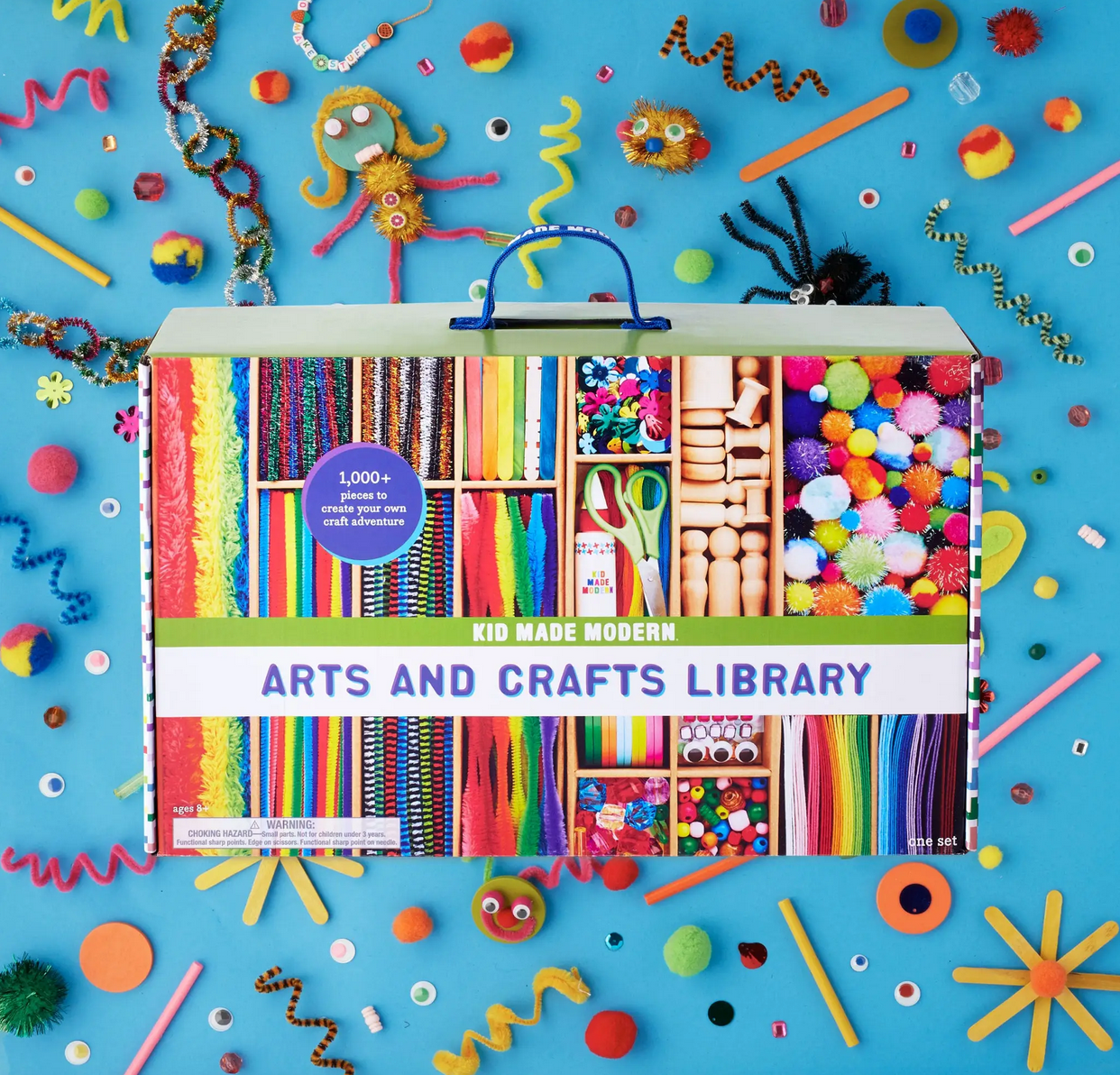 Kid Made Modern - Deluxe Arts and Crafts Supply Collection - 1500+ Piece -  DIY Kids Crafts - Bulk Craft Set - Create Your Own Art - Includes Art