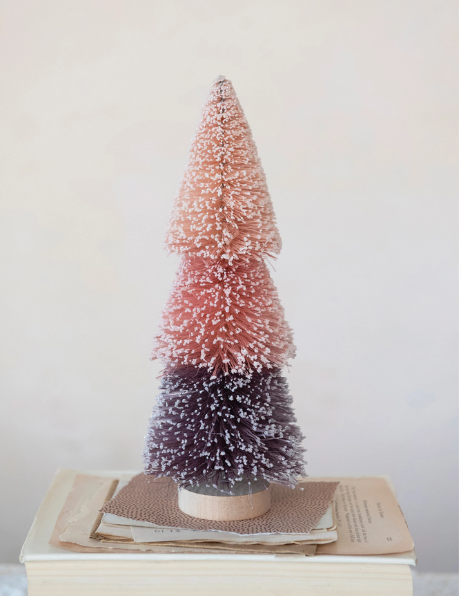 Load image into Gallery viewer, OMBRE SISAL BOTTLE BRUSH TREE
