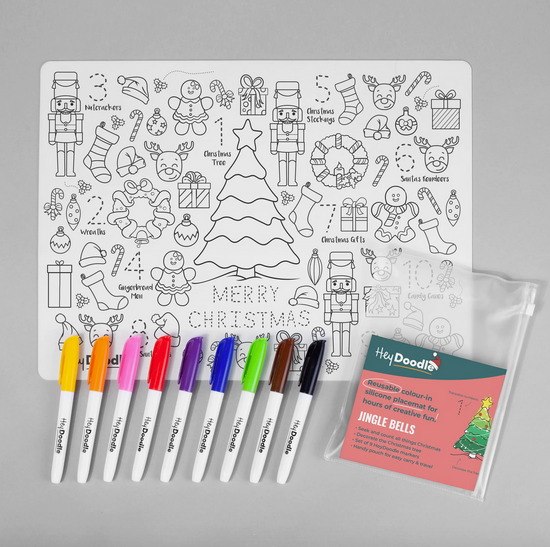 JINGLE BELLS SILICONE COLORING MAT