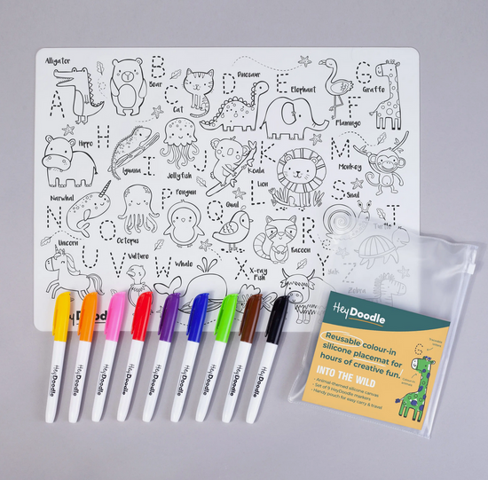 INTO THE WILD SILICONE COLORING MAT