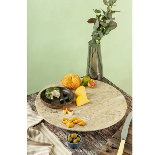 Load image into Gallery viewer, RICHMOND BEIGE MARBLE LAZY SUSAN
