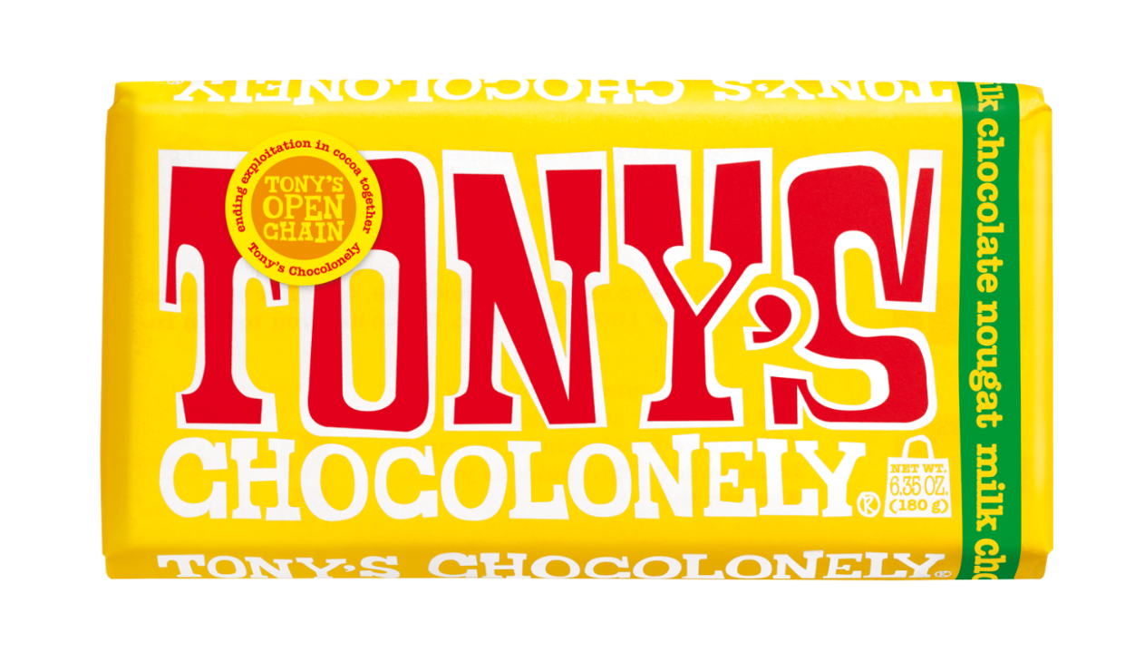 TONY'S CHOCOLONELEY BIG BAR - MILK CHOCOLATE NOUGAT